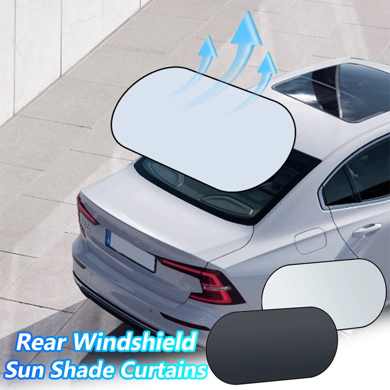 UV-Reflective Rear Windshield Sun Shade — Heat Isolation, Foldable
