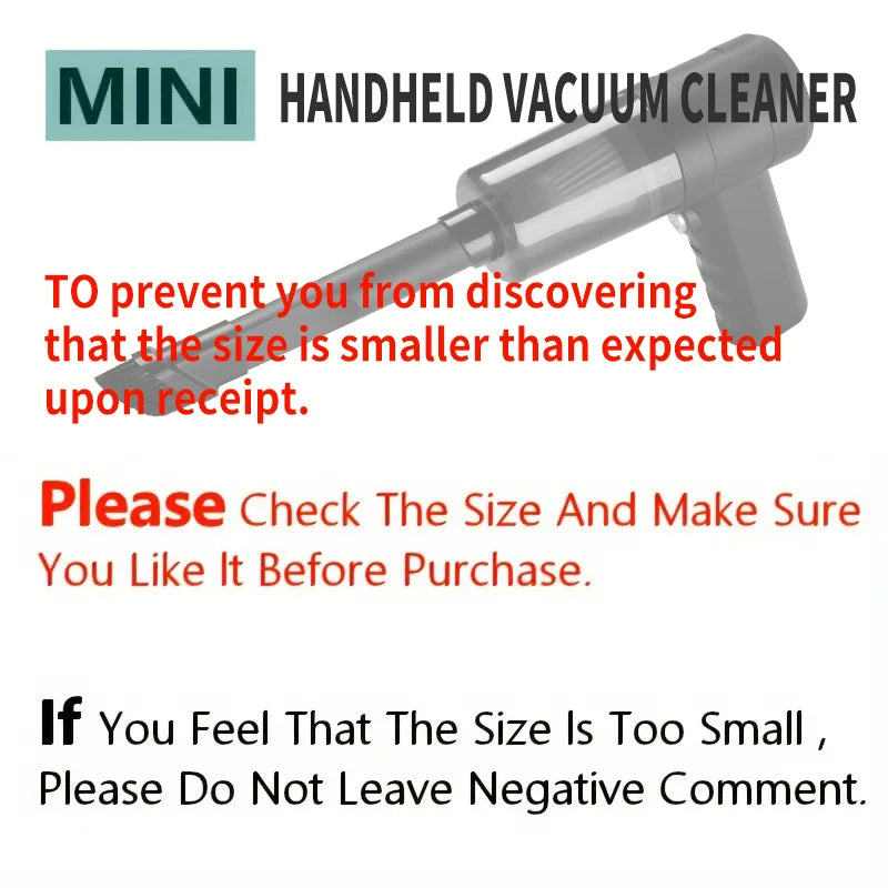 Multi-Scenario Car Vacuum — Compact Handheld, Interior Versatile Use
