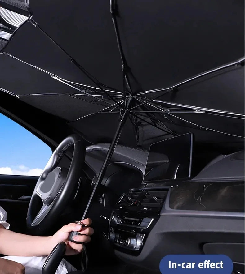 Classic Car Windshield Parasol — Interior Sun Shade, UV Protection