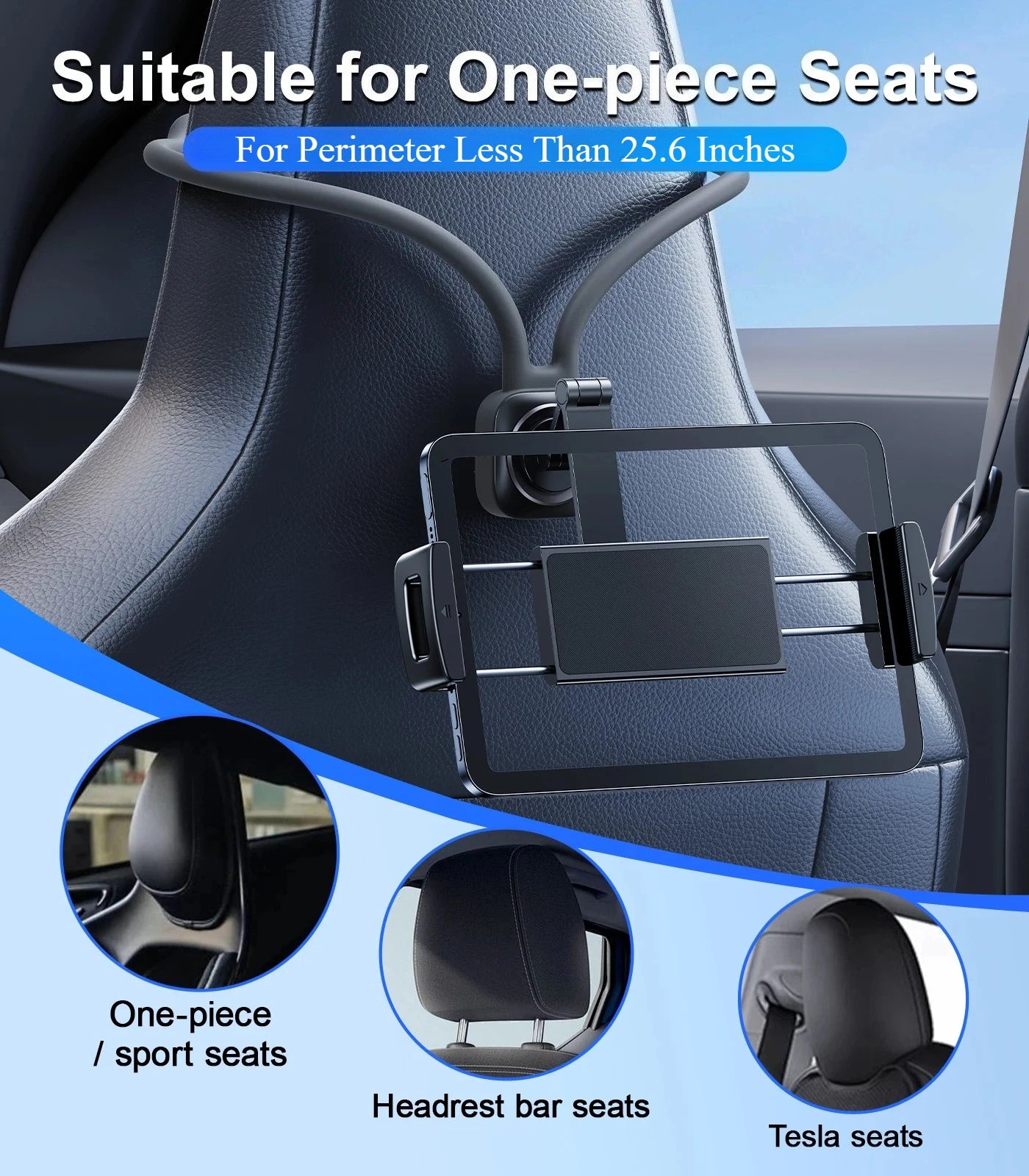 Car Seat Back Organizer - tablet holder feature