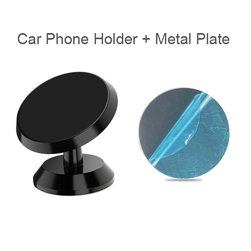 Magnetic Car Phone Holder — Dashboard & Windshield Mount