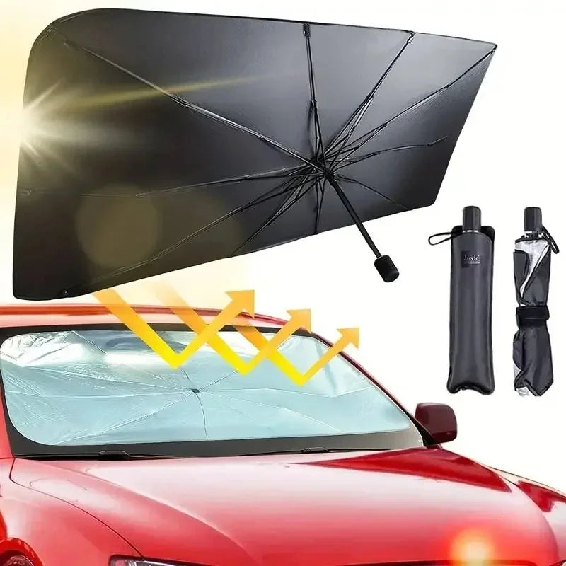 Classic Car Windshield Parasol — Interior Sun Shade, UV Protection
