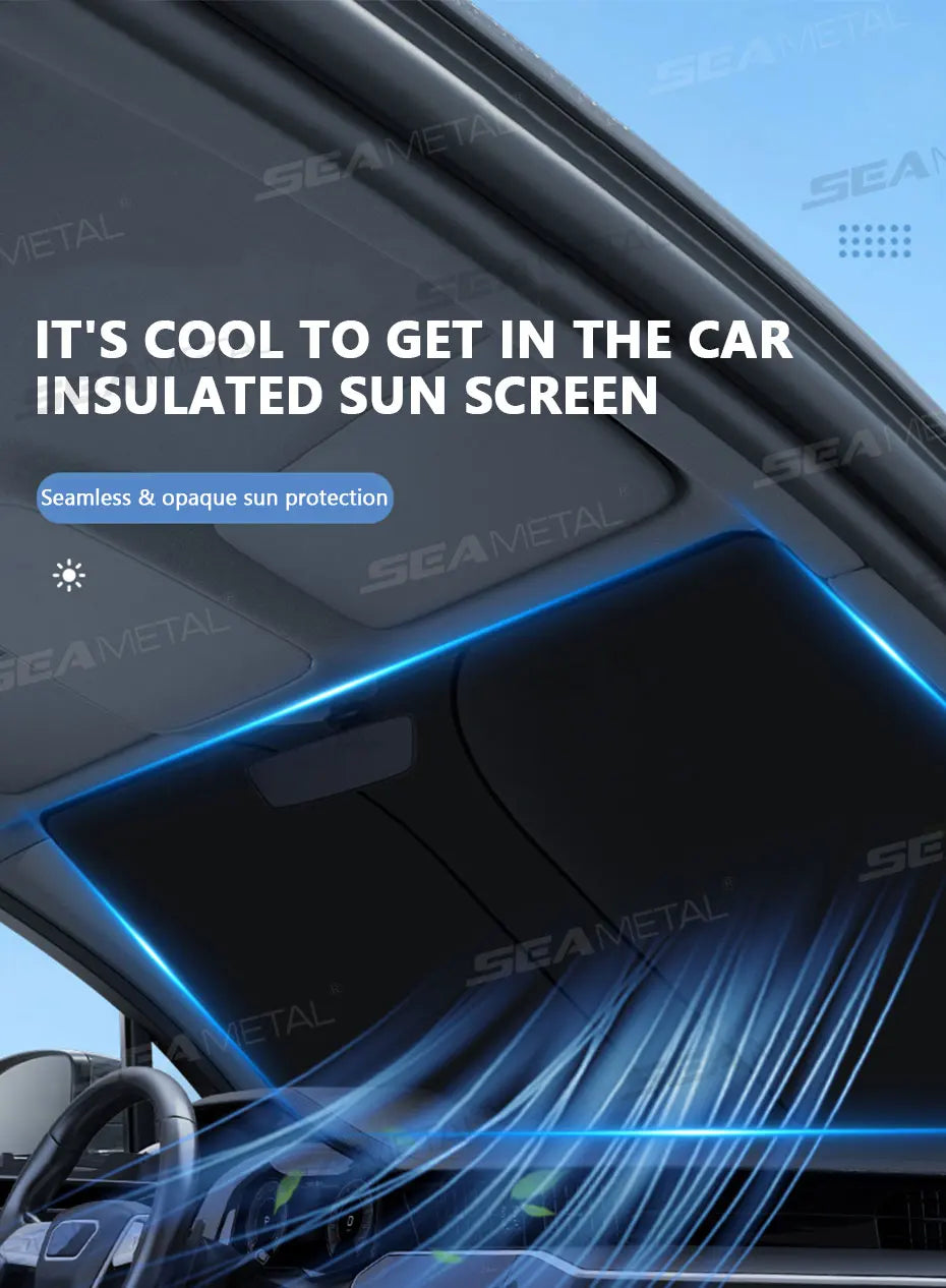 Foldable Windshield Sun Shade — 99% UV Block, Keeps Car Cool | Standard & XL SUV Sizes
