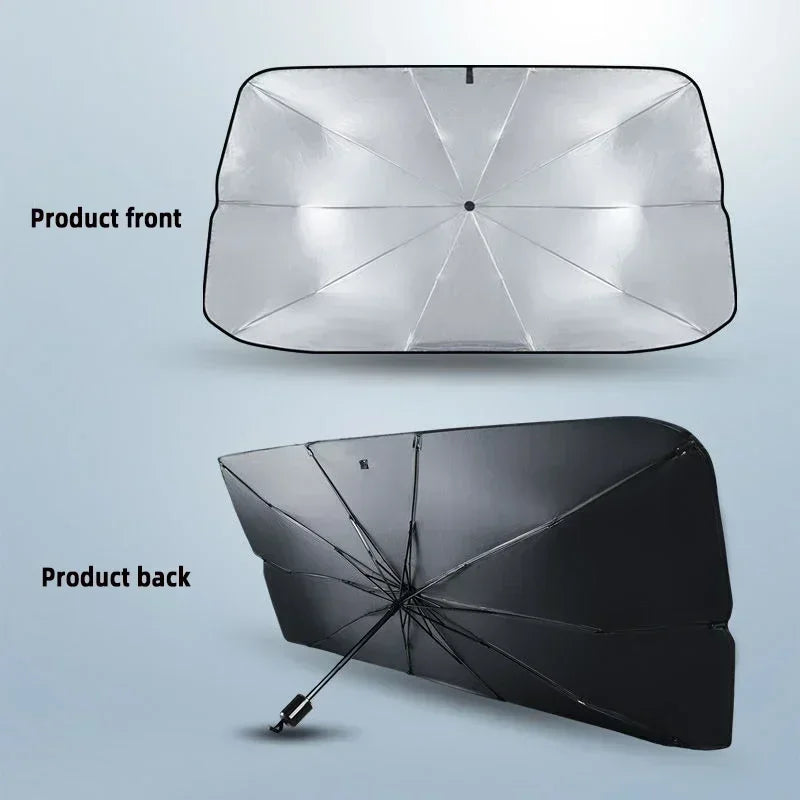 Interior Windshield Sun Shade — Umbrella Style, Summer Heat Protection