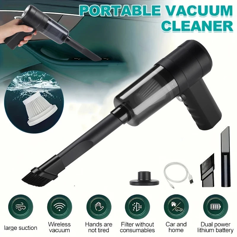 Multi-Scenario Car Vacuum — Compact Handheld, Interior Versatile Use