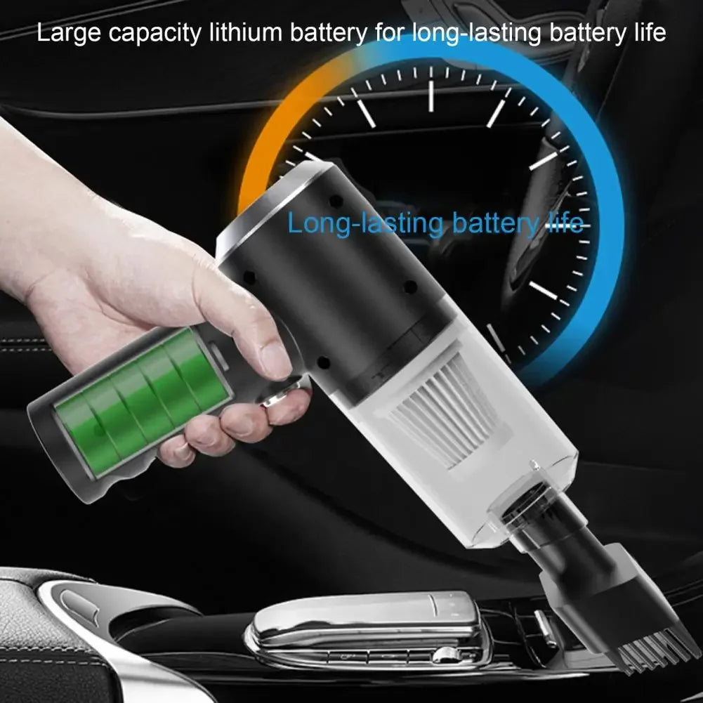 USB Cordless Car Vacuum — Strong Suction Handheld, Home & Auto Ready