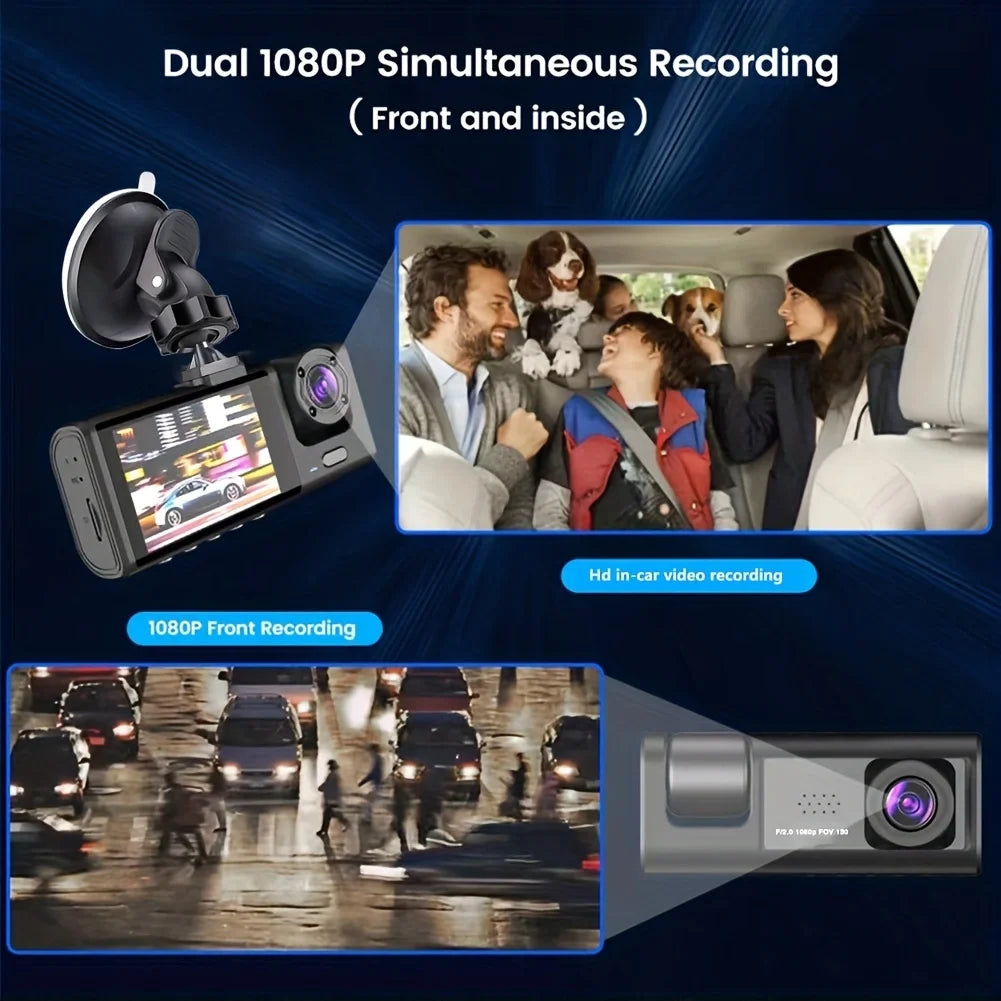 Dash Cam Full HD 1080P — Front Camera with Night Vision, Loop Recording & G-Sensor