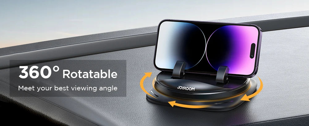 Joyroom Universal Dashboard Car Phone Holder Upgraded Reusable Silicone Phone Mount for Car Dash Anti-Slip Pad Mat Phone Holder