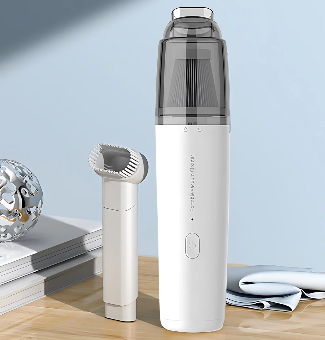 Rechargeable Mini Car Vacuum — Powerful Suction, USB Charging