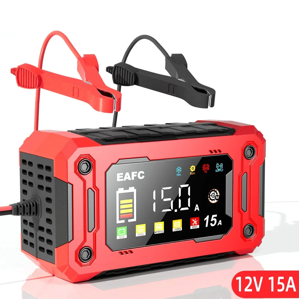 Portable Car Jump Starter/Battery charger 15A/8A — Pocket-Sized  Power Bank
