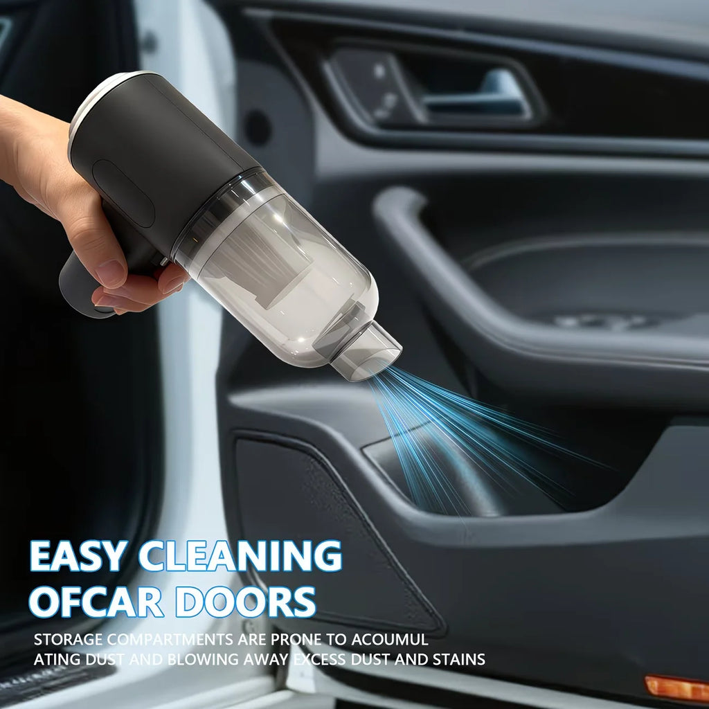 Compact Pump Car Vacuum — Multi-Purpose Portable, Vehicles & Household