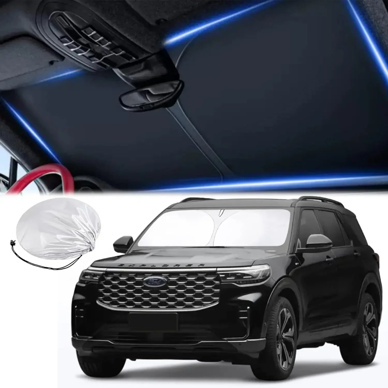 Durable Foldable Car Sun Shield — Windshield UV & Heat Protection