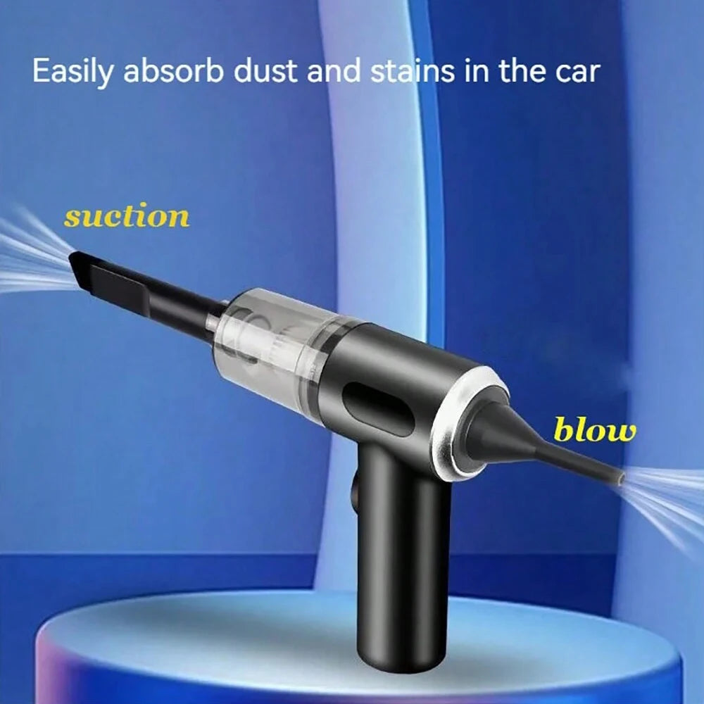 USB-Charged Car & ATV Vacuum — High Power Auto Cleaning