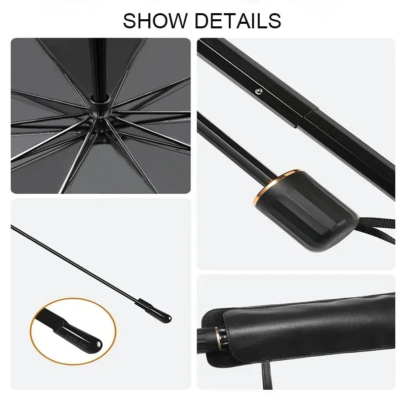 Interior Windshield Sun Shade — Umbrella Style, Summer Heat Protection