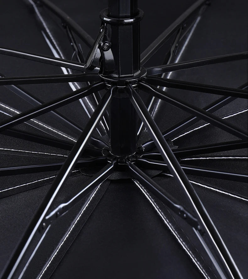 Umbrella-Style Car Sun Shade — Front Windshield UV Protection