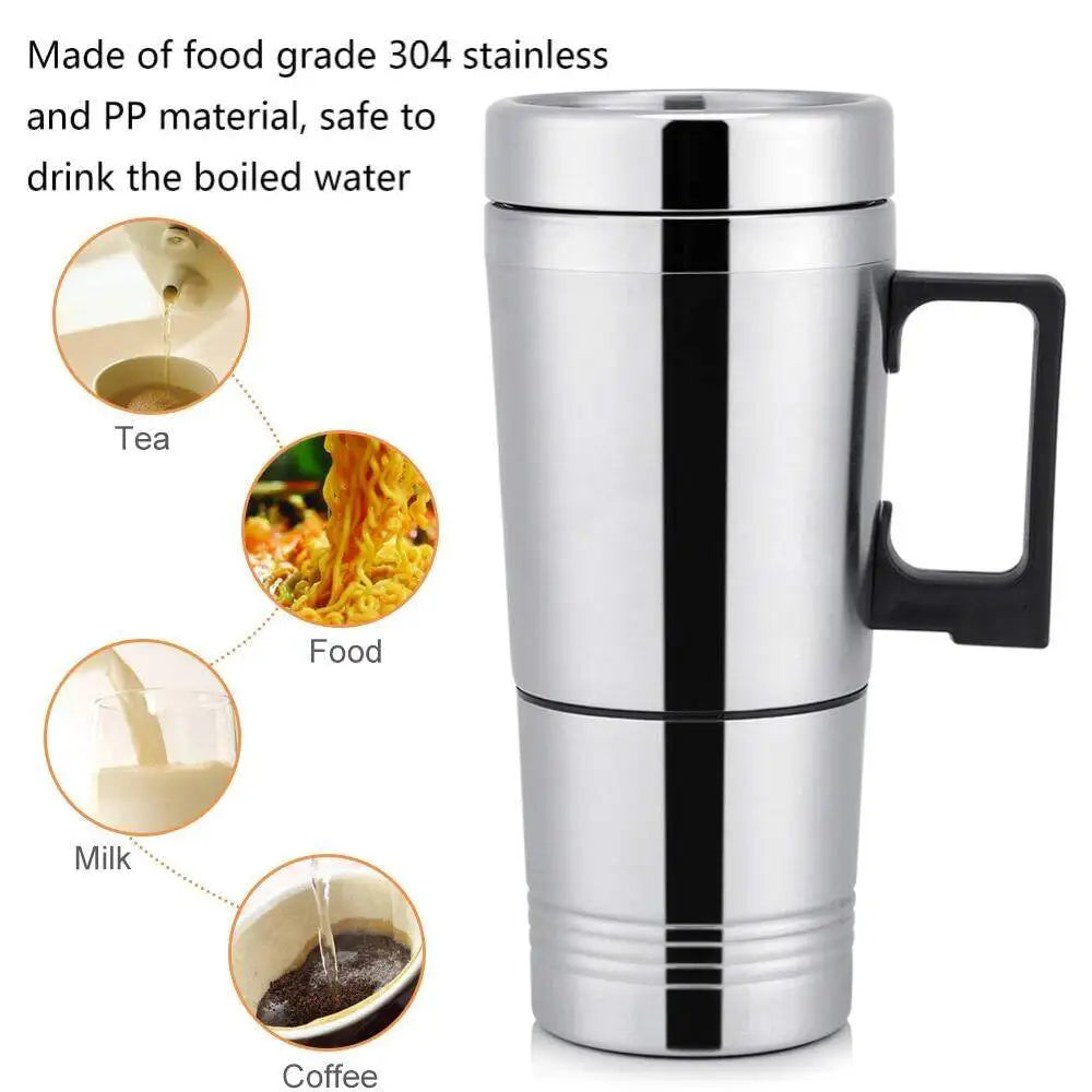 12V Car Travel Kettle — Boil Water on the Road