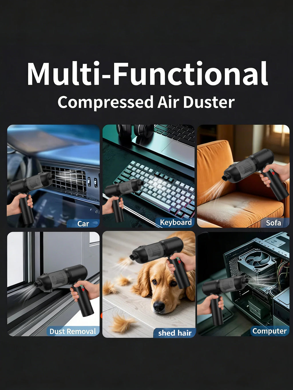 Mini High-Power Car Vacuum — Instant Suction, No Backflow, Home & Auto