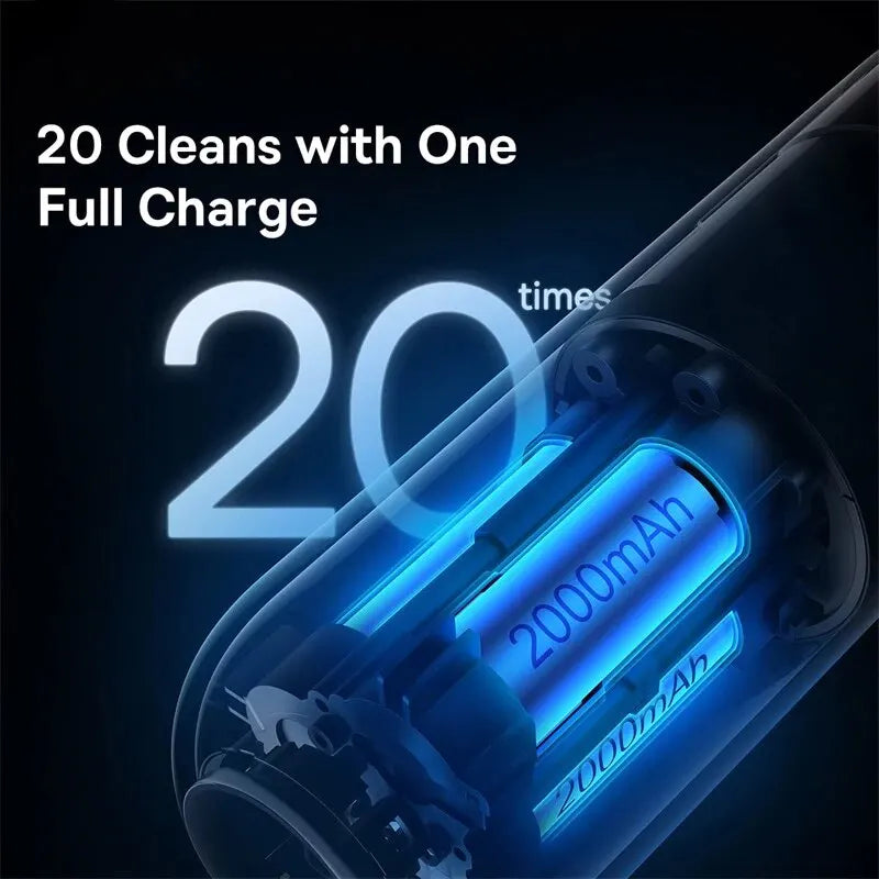 Baseus Car Vacuum — 6,000PA Blow & Vacuum 2-in-1, Home & Office