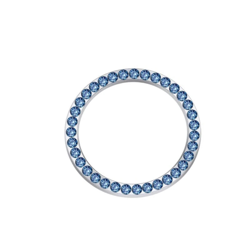 New Car One-key Start Button Decoration Ring with Diamond Rhinestone Circle Start Stop Switch Ring Car Interior Accessories