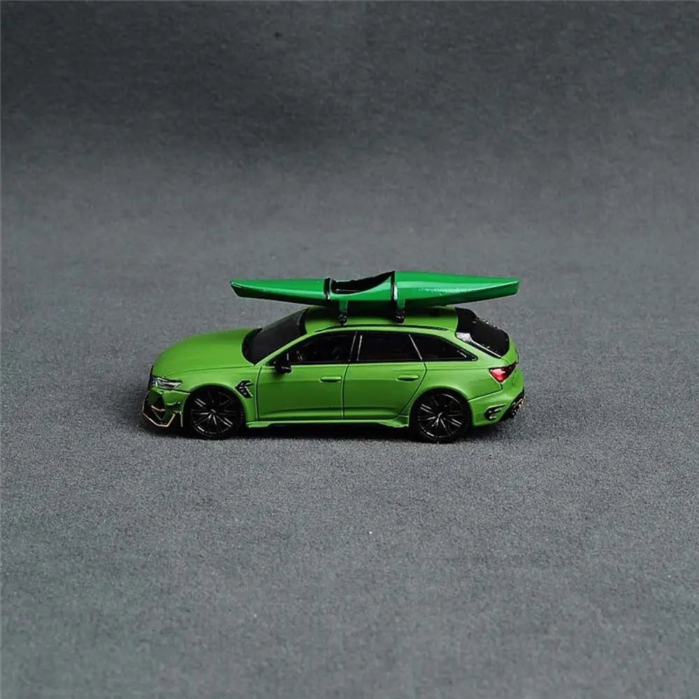 1:64 Scale Model Car Roof Travel Off-road Series Bicycle Kayak 1/64 Car Roof Accessories Miniatures Plastic