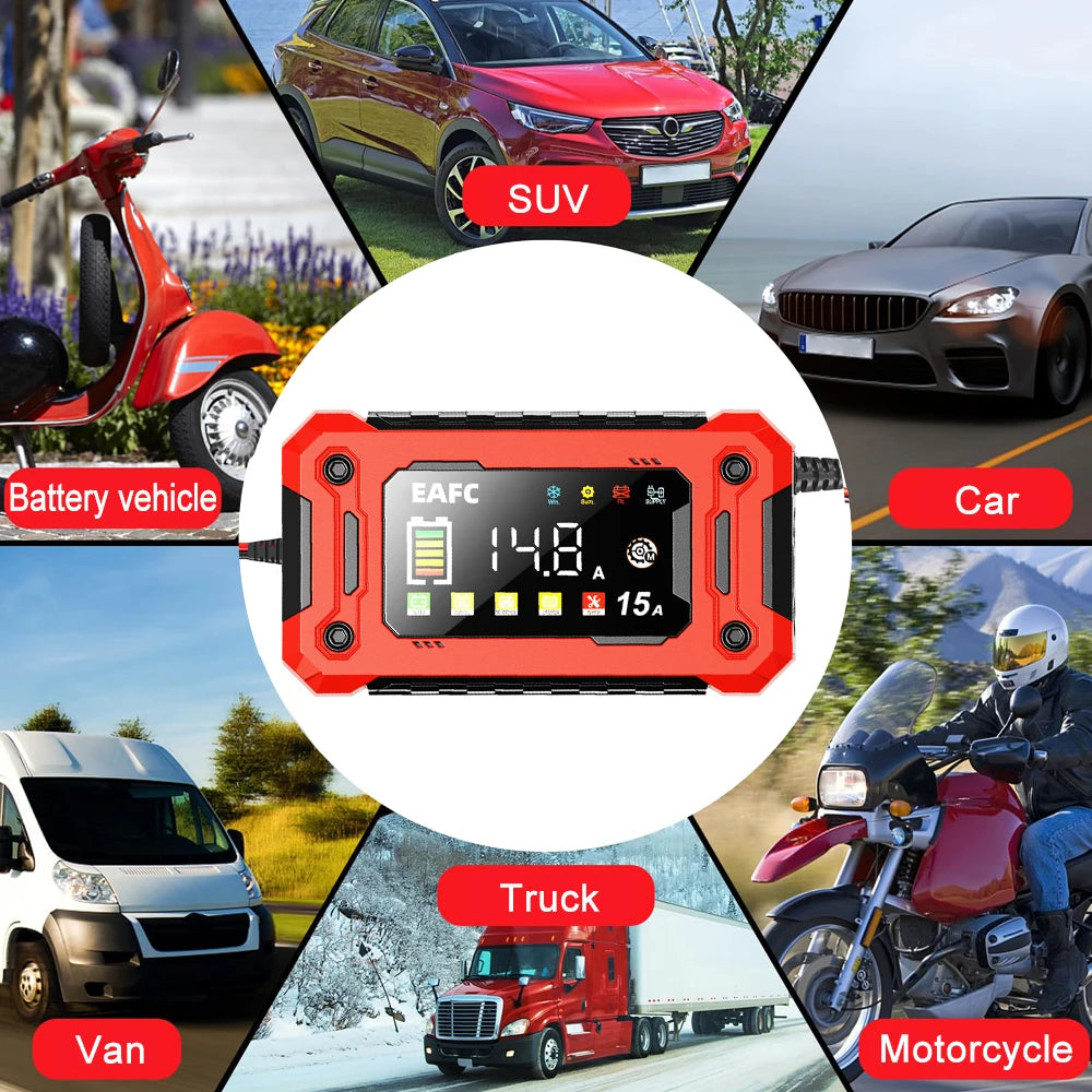 Portable Car Jump Starter/Battery charger 15A/8A — Pocket-Sized  Power Bank