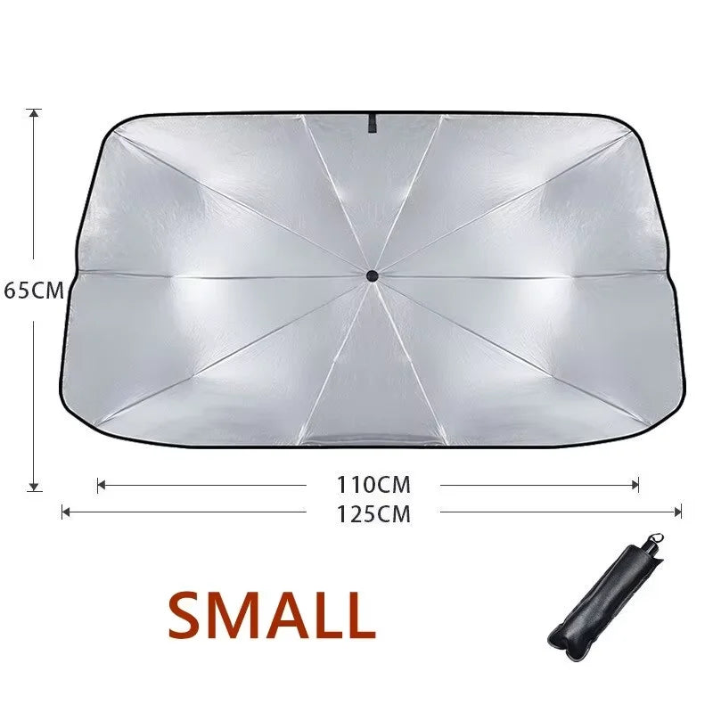 Retractable UV Car Sun Shade — Front Windshield Heat Insulation