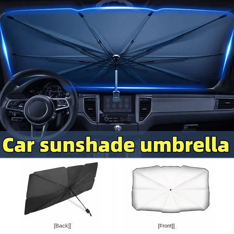 Classic Car Windshield Parasol — Interior Sun Shade, UV Protection