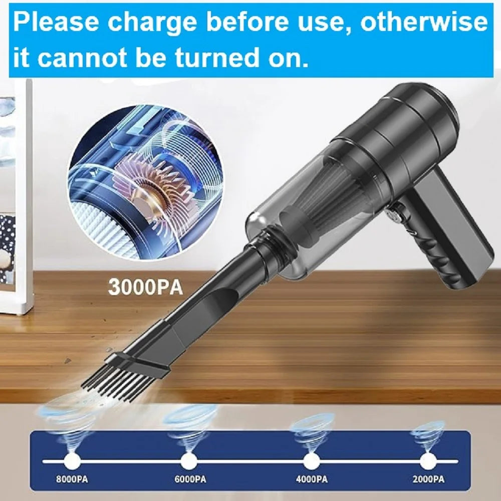 Multi-Scenario Car Vacuum — Compact Handheld, Interior Versatile Use
