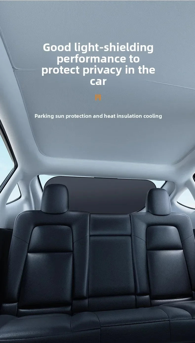 Rear Window Sun Shade — UV & Heat Block, Reflective Privacy, Easy Storage