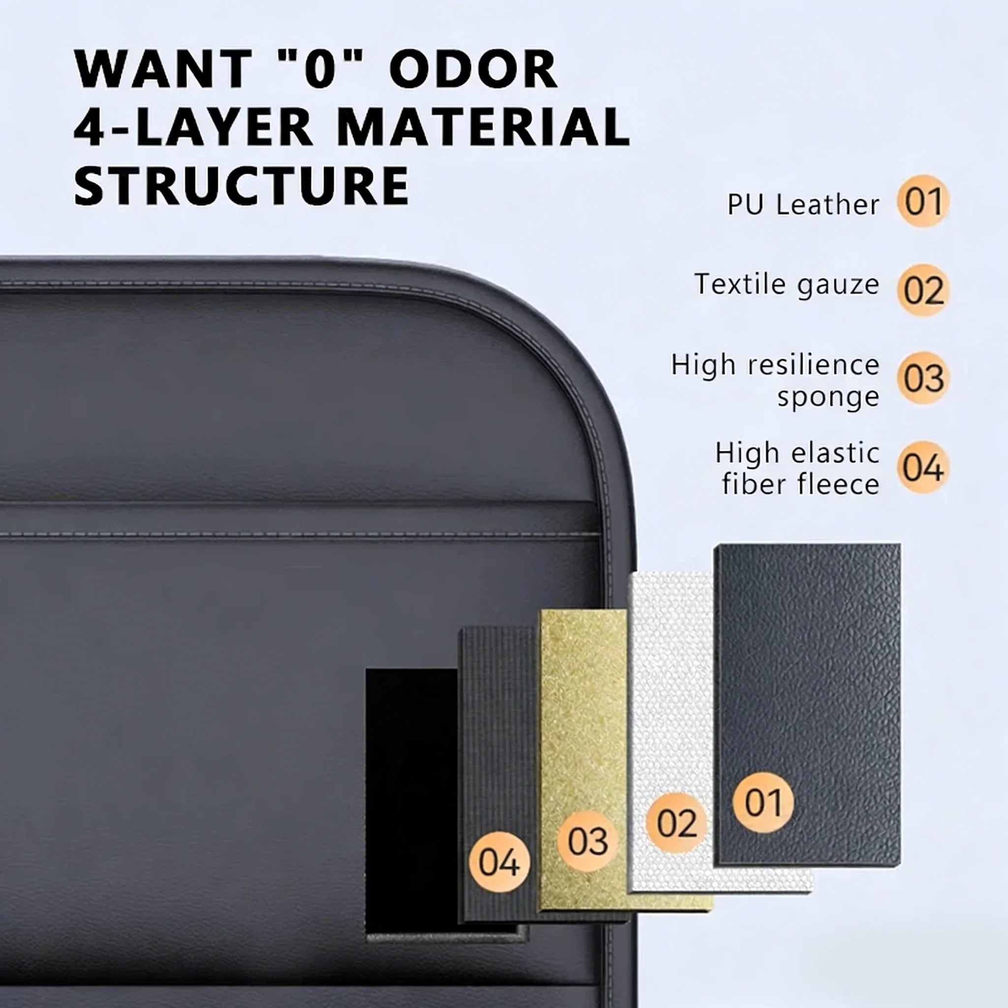 6-Pocket Seat Back Organizer — Anti-Kick Pad, Cup Holder & Device Storage, Universal Fit