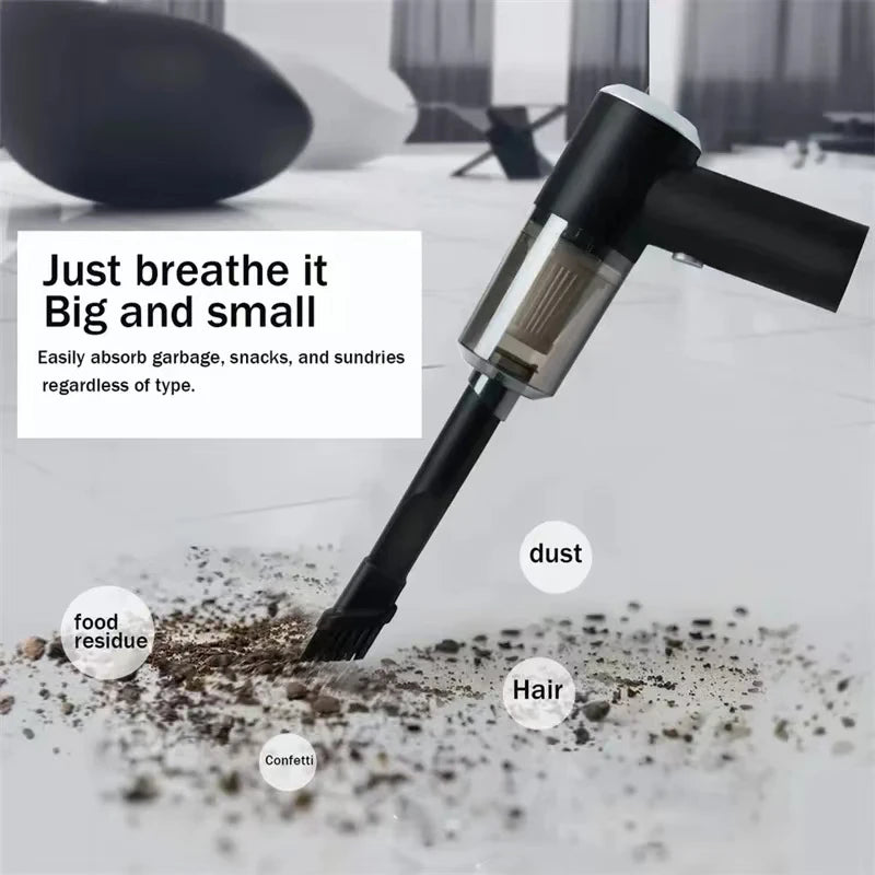 Portable Pump Car Vacuum — Multi-Purpose Compact Handheld Cleaner
