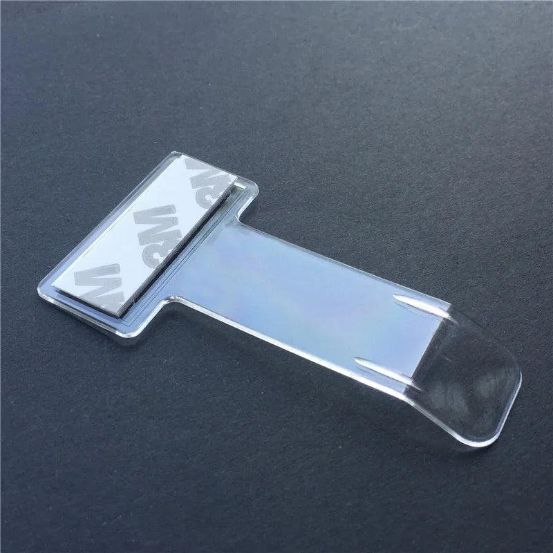 Custom Logo Plastic Car Styling Parking Ticket Holder Car Fastener Card Holder Mounting Fastener Organizer Windshield Sticker