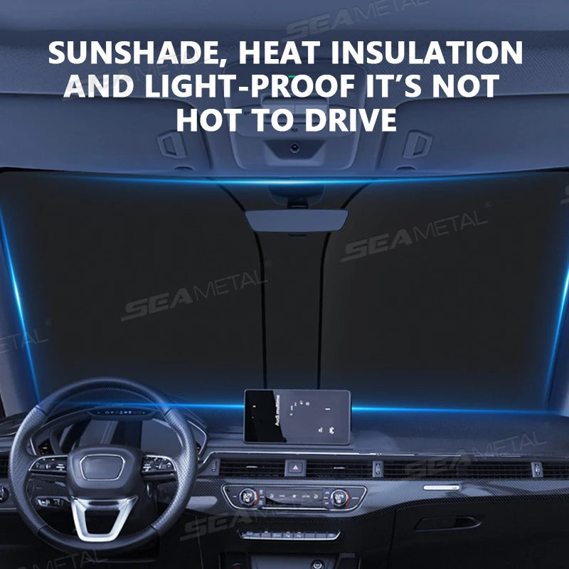 Foldable Windshield Sun Shade — 99% UV Block, Keeps Car Cool | Standard & XL SUV Sizes