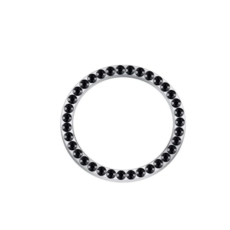 New Car One-key Start Button Decoration Ring with Diamond Rhinestone Circle Start Stop Switch Ring Car Interior Accessories