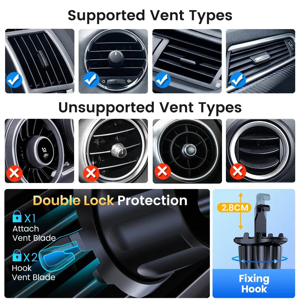 Magnetic Car Phone Mount - in-car lifestyle shot