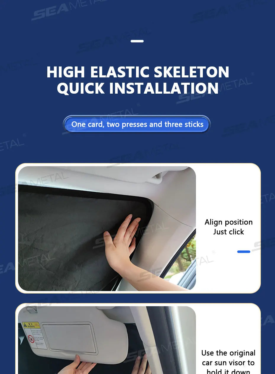 Foldable Windshield Sun Shade — 99% UV Block, Keeps Car Cool | Standard & XL SUV Sizes