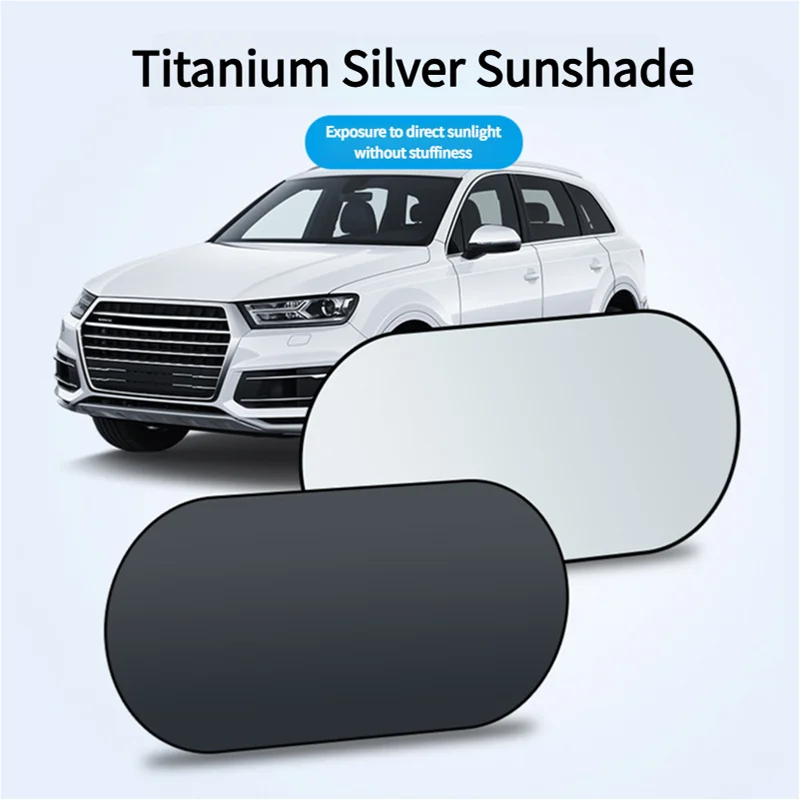 UV-Reflective Rear Windshield Sun Shade — Heat Isolation, Foldable