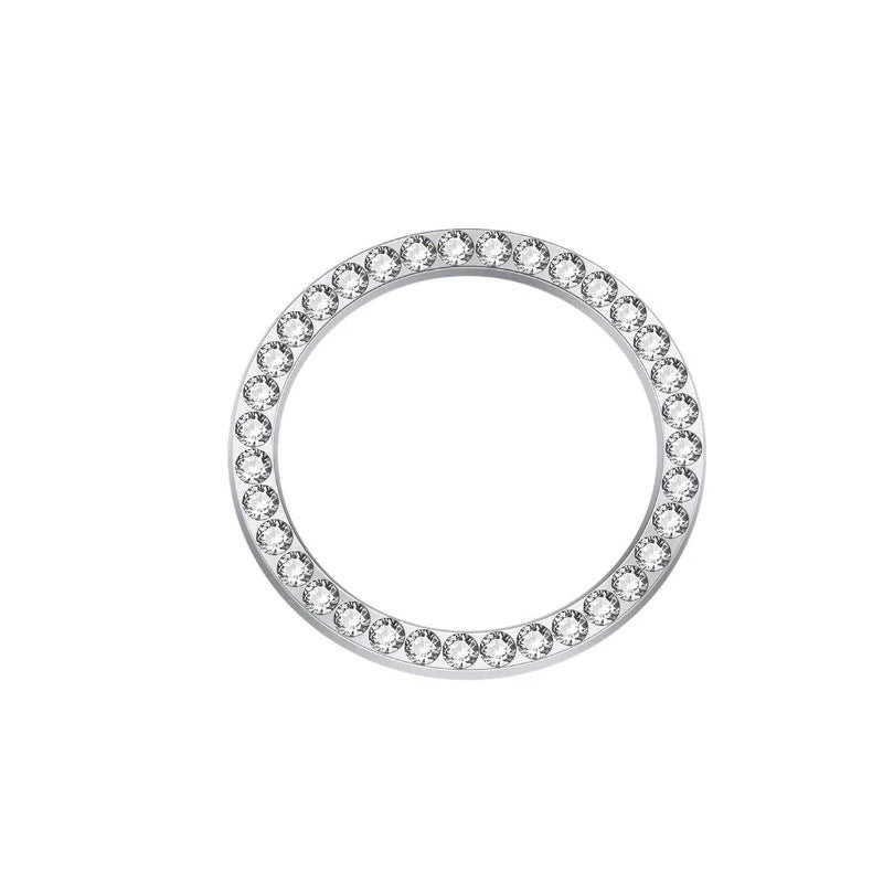 New Car One-key Start Button Decoration Ring with Diamond Rhinestone Circle Start Stop Switch Ring Car Interior Accessories