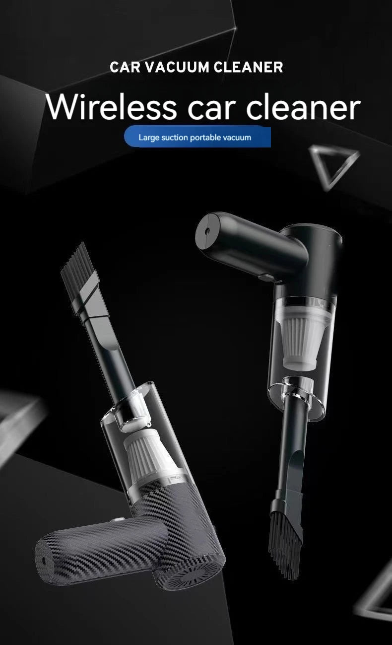 Combo USB-Charged Car Vacuum — Home & Auto High-Power Cleaning