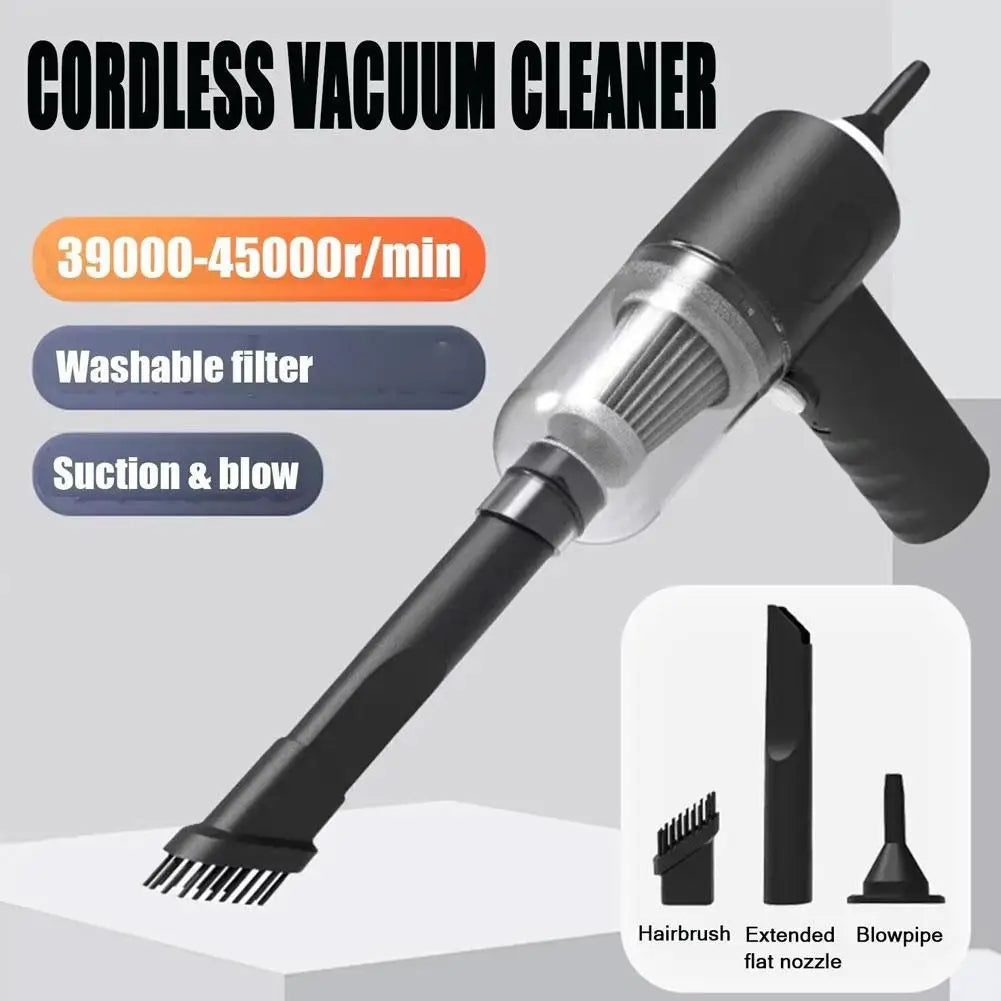 Multi-Surface Car Vacuum — Compact Portable, Home & Vehicle Use