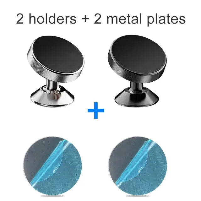 Magnetic Car Phone Holder — Dashboard & Windshield Mount