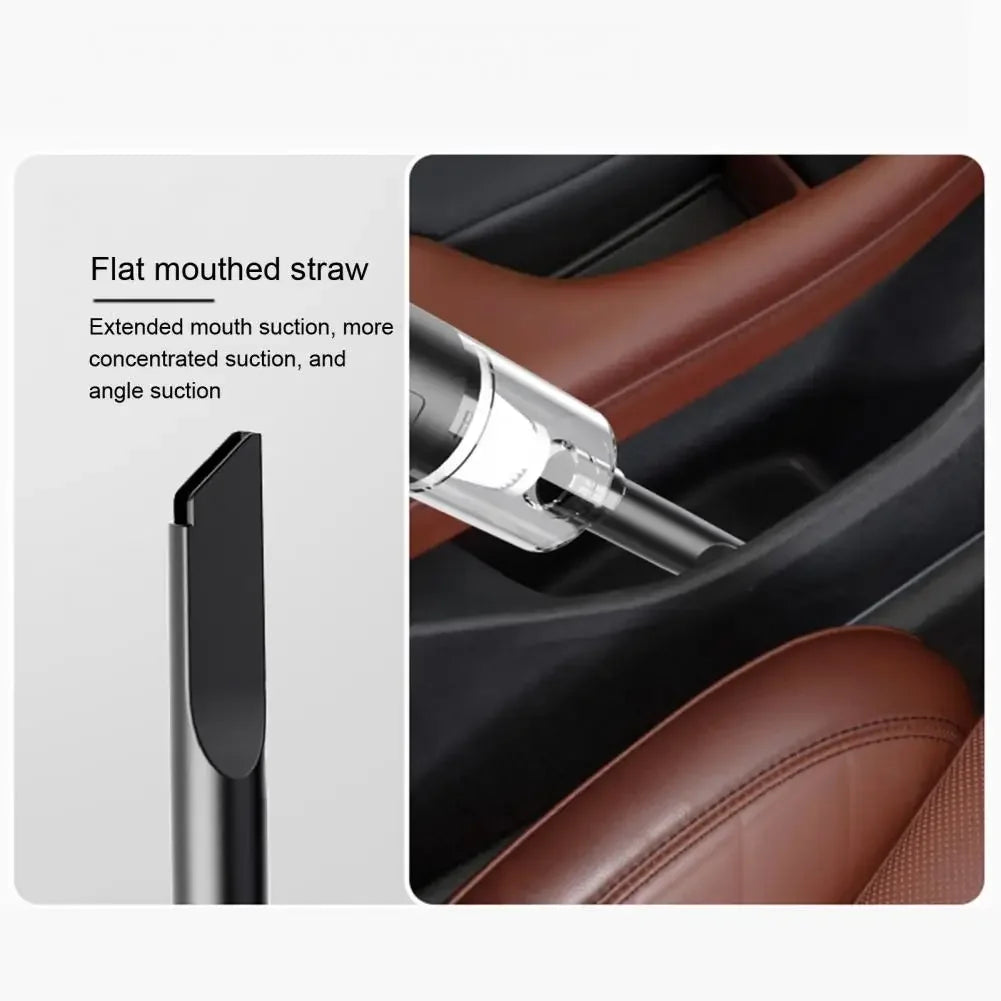 USB Cordless Car Vacuum — Strong Suction Handheld, Home & Auto Ready