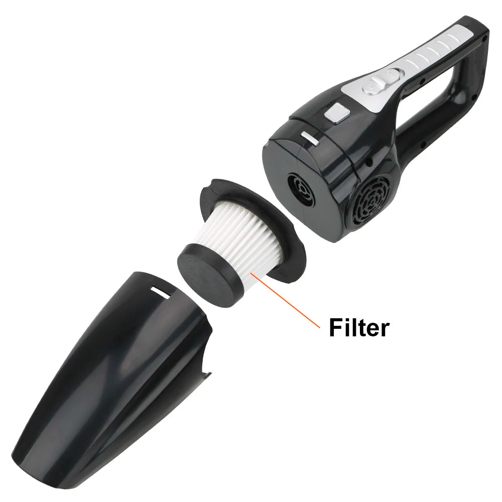 Wet & Dry Car Vacuum — 12V 120W Powerful Handheld, Auto & Home
