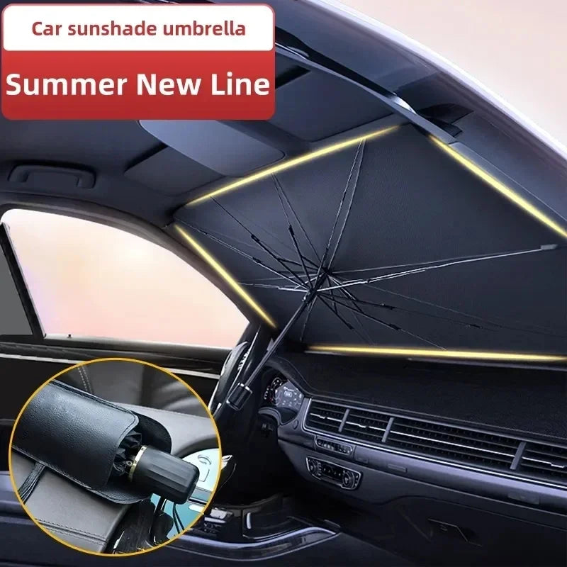 Classic Car Windshield Parasol — Interior Sun Shade, UV Protection