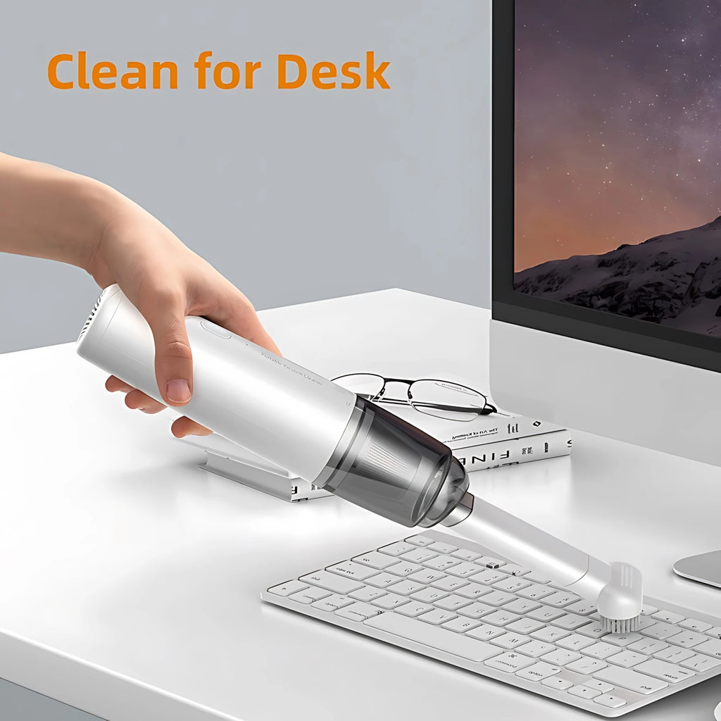 Rechargeable Mini Car Vacuum — Powerful Suction, USB Charging