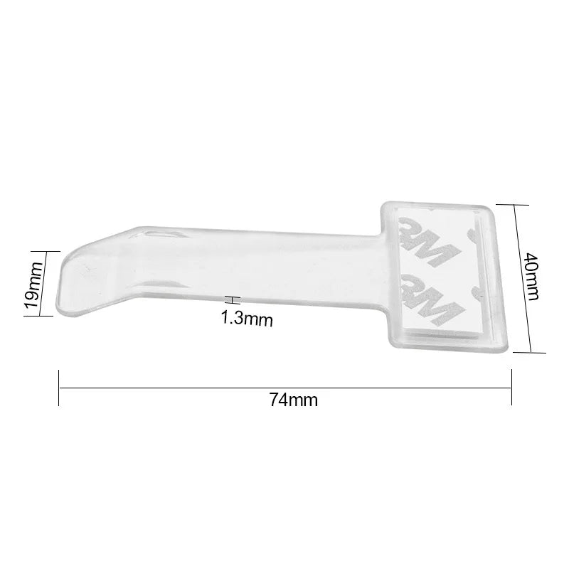 Car Windshield Parking Permit Holder — Self-Adhesive Clear Clip