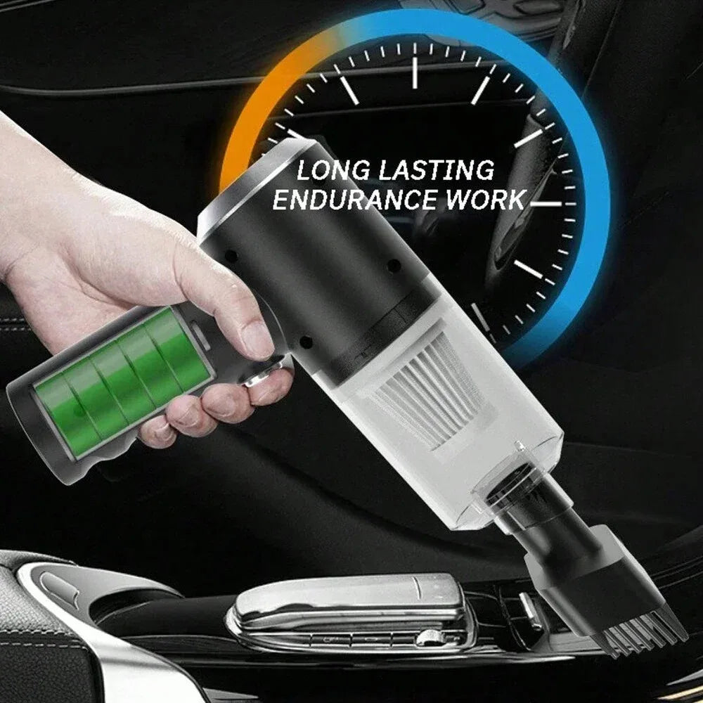 USB-Charged Car & ATV Vacuum — High Power Auto Cleaning