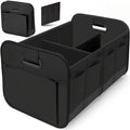 Collapsible Car Trunk Organizer — Heavy-Duty 3-Compartment Storage with Non-Slip Base