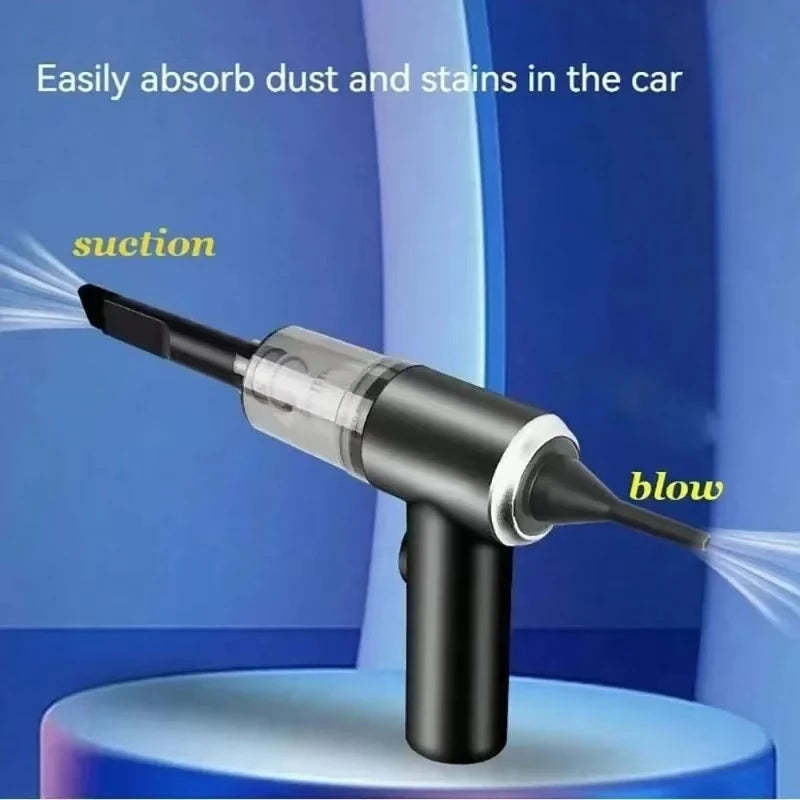 Portable Pump Car Vacuum — Multi-Purpose Compact Handheld Cleaner
