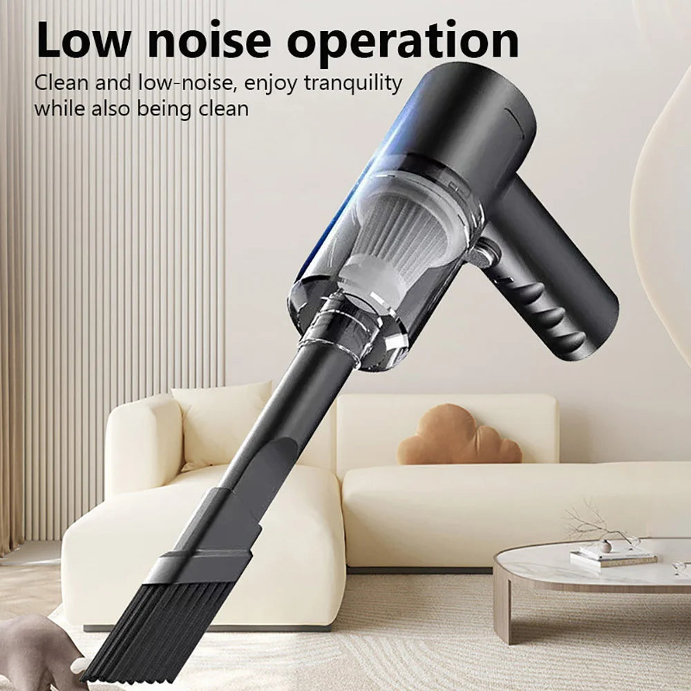 Combo USB-Charged Car Vacuum — Home & Auto High-Power Cleaning